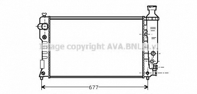 AVA QUALITY COOLING pe2126 -  Радиатор, охлаждение двигателя